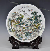 INPHIC-景德鎮裝飾瓷盤擺飾 工藝品 辦公室擺飾 百鶴圖